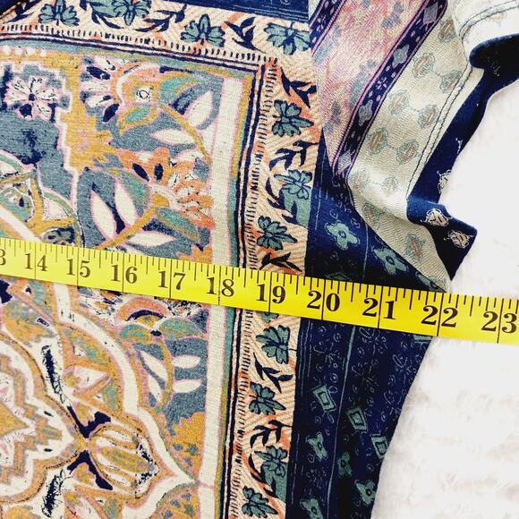 T-Shirt Size 1X Navy Mandala Boho Whimsycore Festival Lucky Brand Y2K Resortwear - Picture 6 of 10